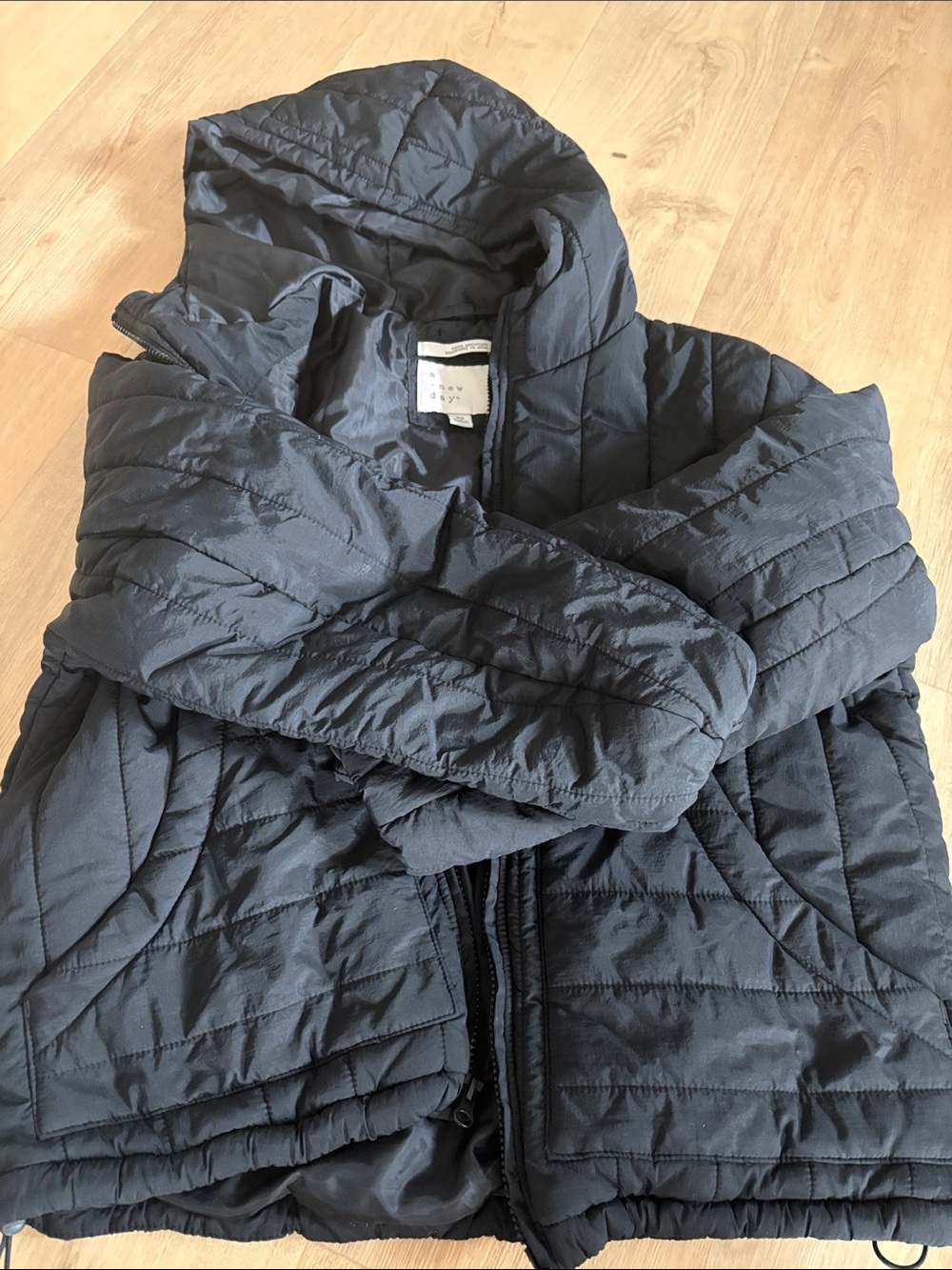 A New Day quilted puffer rain jacket